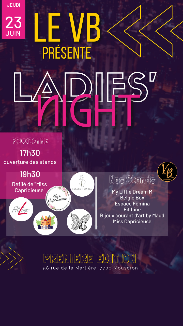 On vous attend nombreux le jeudi 23 juin à partir de 17h30 pour notre première édition de Ladies Night en collaboration avec my little Dreams M.