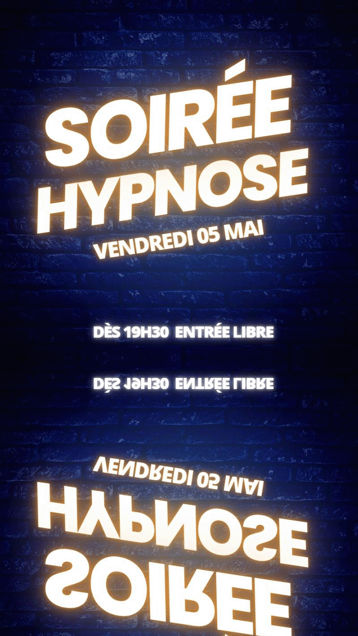 Le VB, bar à vins et bières spéciales organise une soirée hypnose. Fans de sensations fortes, n'hésitez pas. Le vendredi 5 mai dès 19h30. L'entrée est libre. 